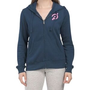 Peloton Ultimate Fleece Zip Workout Gym Hoodie "Be Good To Yourself" - Women's